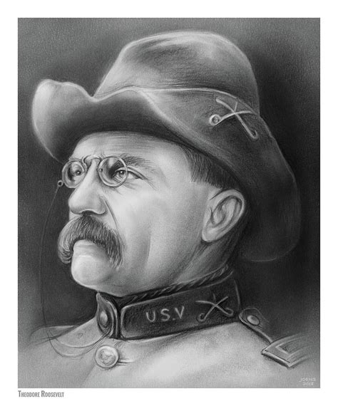 President Teddy Roosevelt Drawing by Greg Joens - Fine Art America