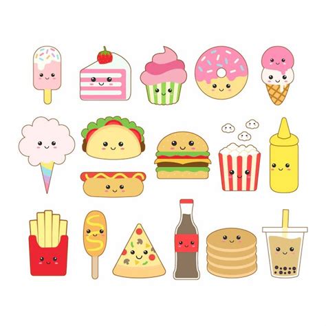 The Best 25 Food Easy Kawaii Cute Drawings For Kids - artbraydondpc302