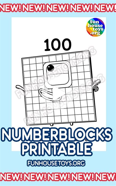 New 100 to 1000 Numberblocks Coloring Pages | Fun printables for kids ...