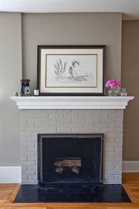 25 Painted Brick Fireplaces in the Living Room - Decoration Love