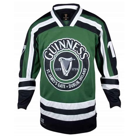 Guinness Hockey Jersey | Official Guinness Merchandise | Green & Black