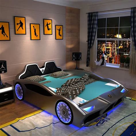 These Adult Race Car Beds Can Fit Queen & King Size Mattresses