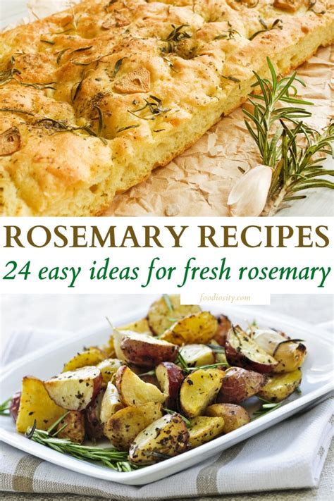 24 Rosemary Recipes - Easy Ideas For Fresh Rosemary - Foodiosity