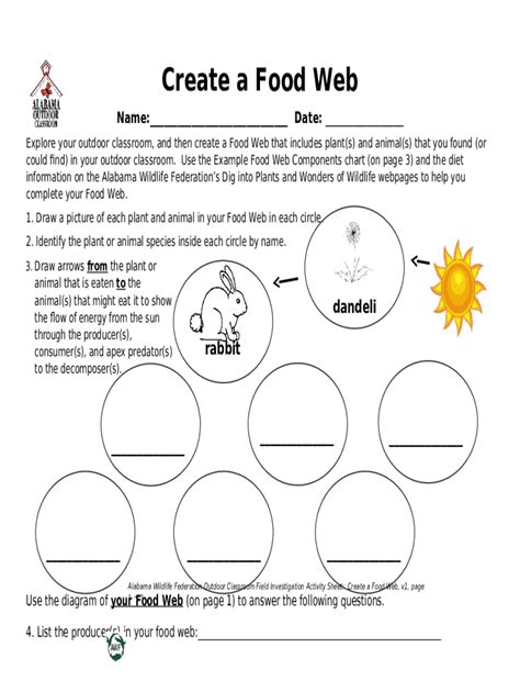 Food Web MakerFood Web Diagram Templates - Creately Doc Template | pdfFiller