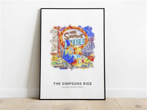 The Simpsons Ride Poster