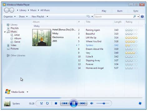 Windows Media Player | Free Music Software | AudioMelody