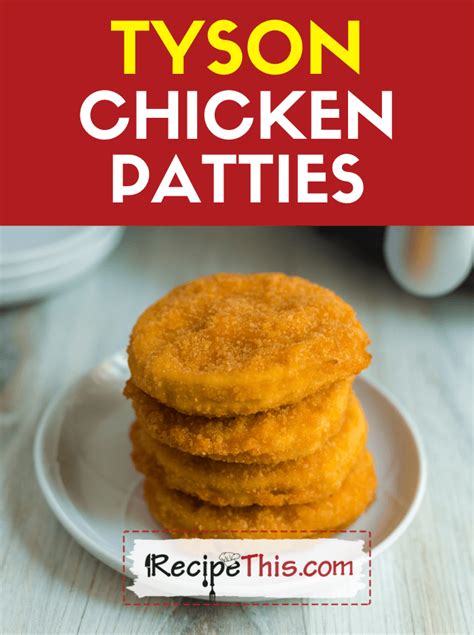 Recipe This | Tyson Chicken Patties In Air Fryer