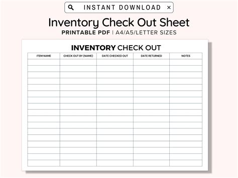 Lessons I Learned From Tips About Inventory Sign Out Sheet - Catfeel