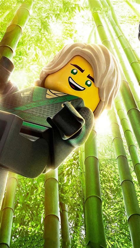 Download Lloyd Climbing Bamboo Tree In The LEGO Ninjago Movie Wallpaper ...