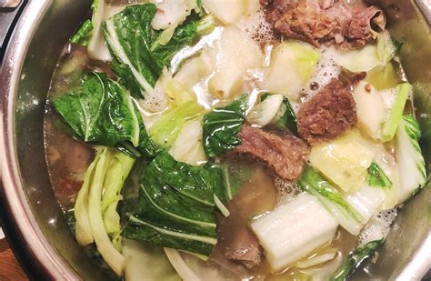 Nilagang Baka - Filipino beef and vegetable soup Instant Pot recipe ...