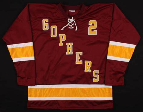 Lou Nanne Signed Minnesota Golden Gophers Jersey (TSE COA) NorthStars Great