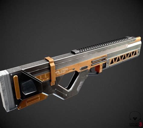 3D model Sci-Fi Railgun Rifle VR / AR / low-poly | CGTrader