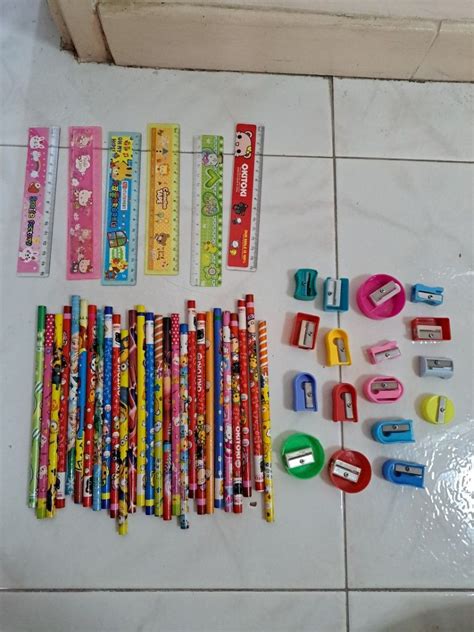 children kids stationeries pencil rulers sharpeners, Hobbies & Toys ...