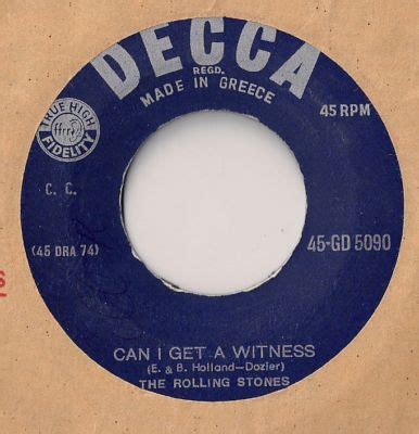 The Rolling Stones – Can I Get A Witness (1964, Vinyl) - Discogs