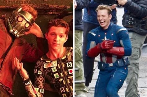 44 Behind-The-Scenes Photos That'll Change The Way You Look At Marvel Movies