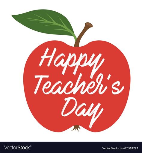 Happy teachers day greeting card vector image on VectorStock | Teachers ...