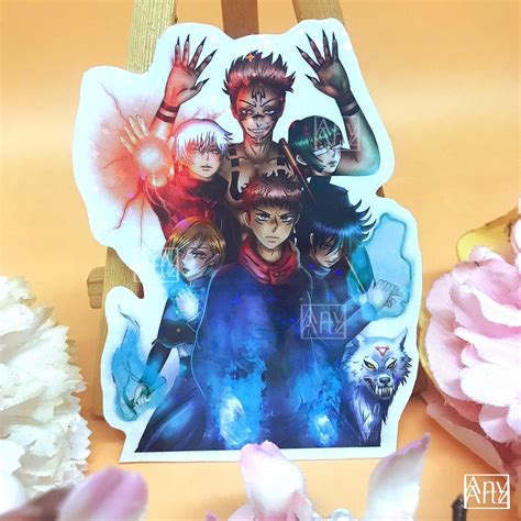 Jujitsu kaisen, jujitsu sticker, fanart sticker,... - Depop