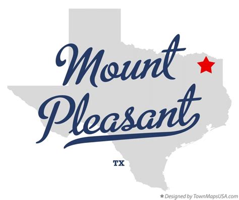 Map of Mount Pleasant, TX, Texas