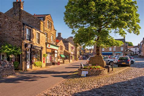 Grassington village square in the Yorkshire Dales Photograph by Tim Hill - Fine Art America