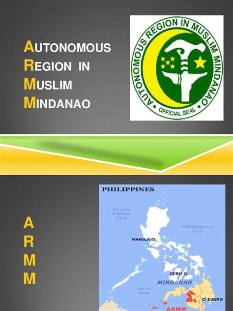 ARMM Ppt. | PDF | Philippines | Agriculture