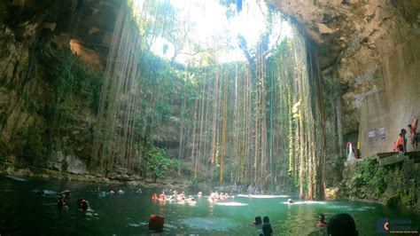 Cenote Ik Kil in Mexico is right by Chichen Itza and so fun!