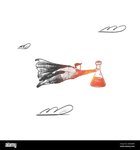 Science lab concept. Hand drawn isolated vector Stock Vector Image & Art - Alamy