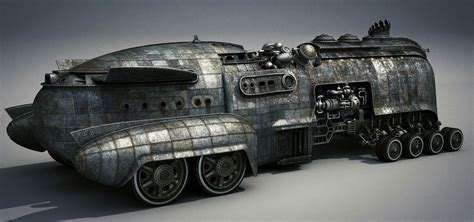 steampunk transport | Steampunk vehicle, Dieselpunk vehicles, Future concept cars