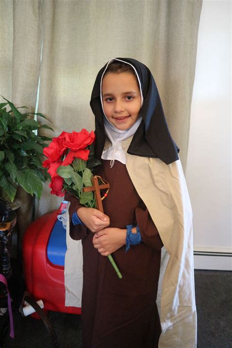 All Saints Day - St. Therese Costume | All saints day, Flower costume, St theresa little flower