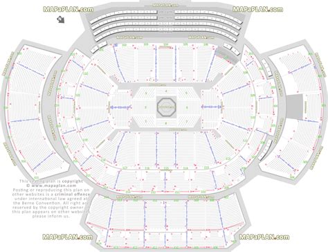 Atlanta Philips Arena - UFC MMA fights fully seated setup chart viewer ...