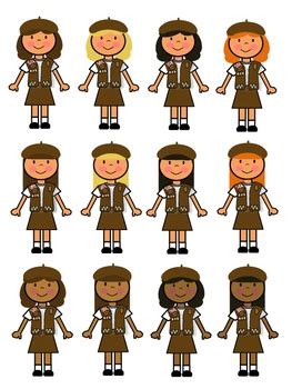 Brownie Girl Scout Clip Art by Girl Scout Store | TpT