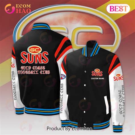 Gold Coast Suns Football Club - AFL Personalized Baseball Jacket ...