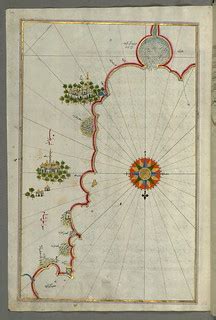 Illuminated Manuscript, Map of the "Syrian coast" and the … | Flickr