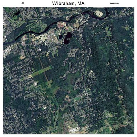 Aerial Photography Map of Wilbraham, MA Massachusetts