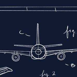 Customizable Airbus A330 Blueprint Illustration - Etsy