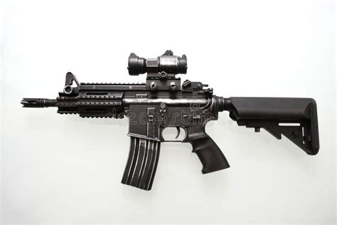 Heavily Used Military M16 Rifle Stock Photo - Image of military ...