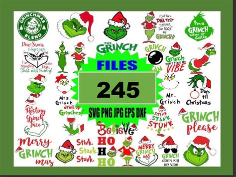 Grinch Svg, Christmas Svgs, Holidays Svg, Cricut Svgs - Etsy