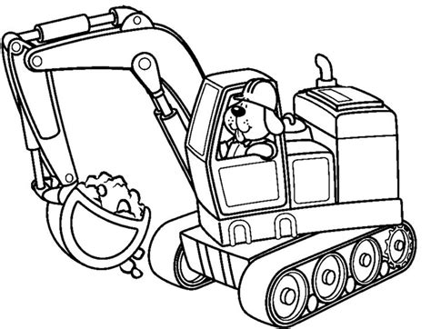 Excavator coloring pages to download and print for free