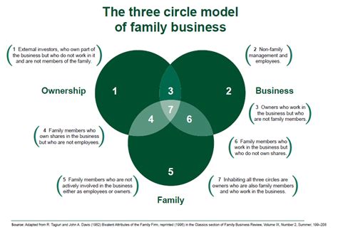 Dirigiendo PYMES: The three circle model of family business