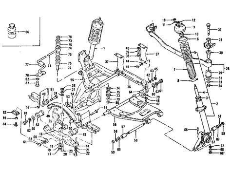 Datsun Z Rear Suspension (Strut, Shock Absorber & Transverse Link)