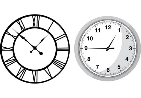 Free Clocks Vectors