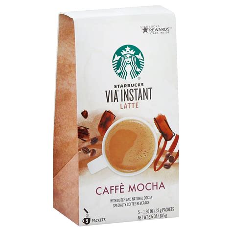 Starbucks Via Latte Caffe Mocha Instant Coffee Packets - Shop Coffee at ...