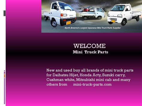 4x4 mini truck parts by minitruckparts - Issuu