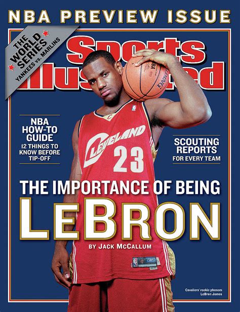 Cleveland Cavaliers LeBron James, 2003-04 Nba Basketball Sports Illustrated Cover by Sports ...