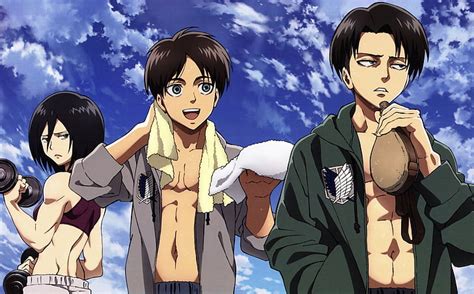 5760x1080px | free download | HD wallpaper: Anime, Attack On Titan, Eren Yeager, Levi Ackerman ...