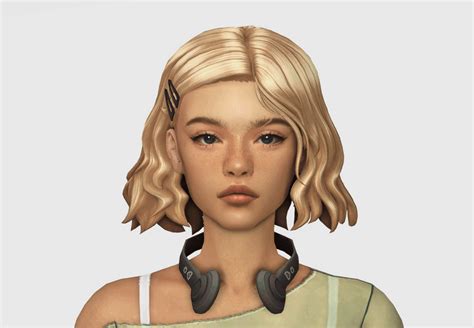 Sims 4, The Sims, French Bob, Simple Ponytails, Bob With Bangs, Bow Accessories, Pigtails, Black ...