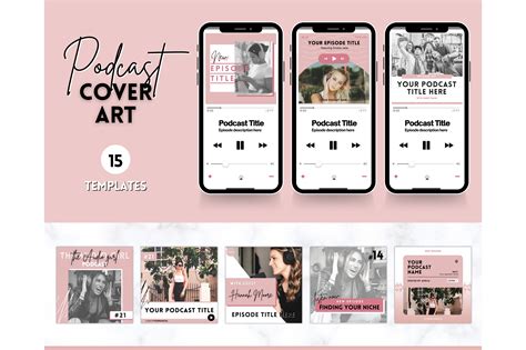 15 Podcast COVER ART Templates | Creative Market