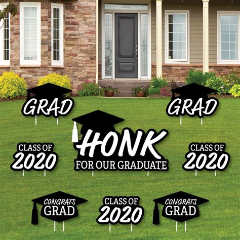 Honk for Our Graduate - Yard Sign and Outdoor Lawn Decorations - Class ...