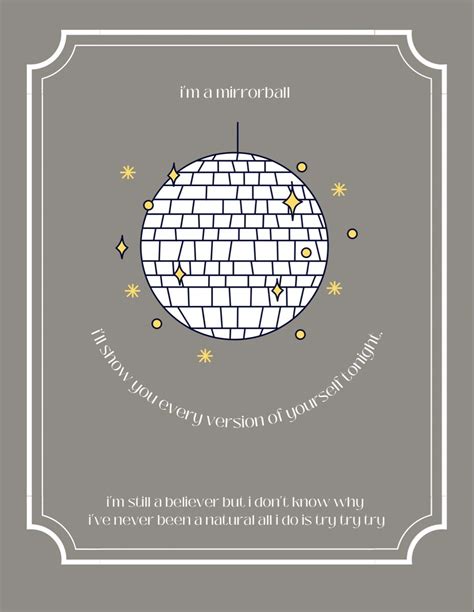 folklore mirrorball poster print | Taylor swift posters, Poster prints, Taylor swift