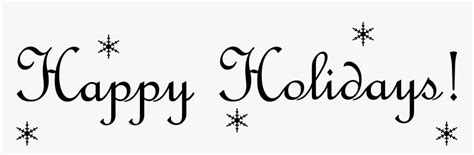 Holidays Cliparts Transparent Email Signature - Happy Holidays Clip Art ...