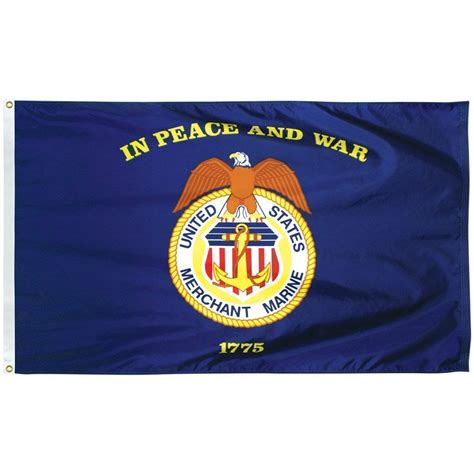 Merchant Marine Flag 3 X 5 ft. Standard - Ultimate Flags